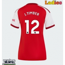 Arsenal Jurrien Timber #12 Replica Home Shirt Ladies 2026-27 Short Sleeve